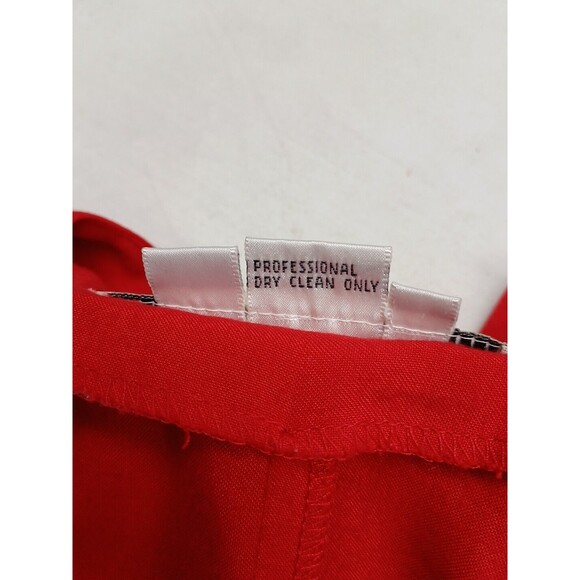 Vtg Red Long Sleeve Dress Midi-Maxi Cottagecore Sz 8 Sarah Elizabeth Pleated - Picture 9 of 9